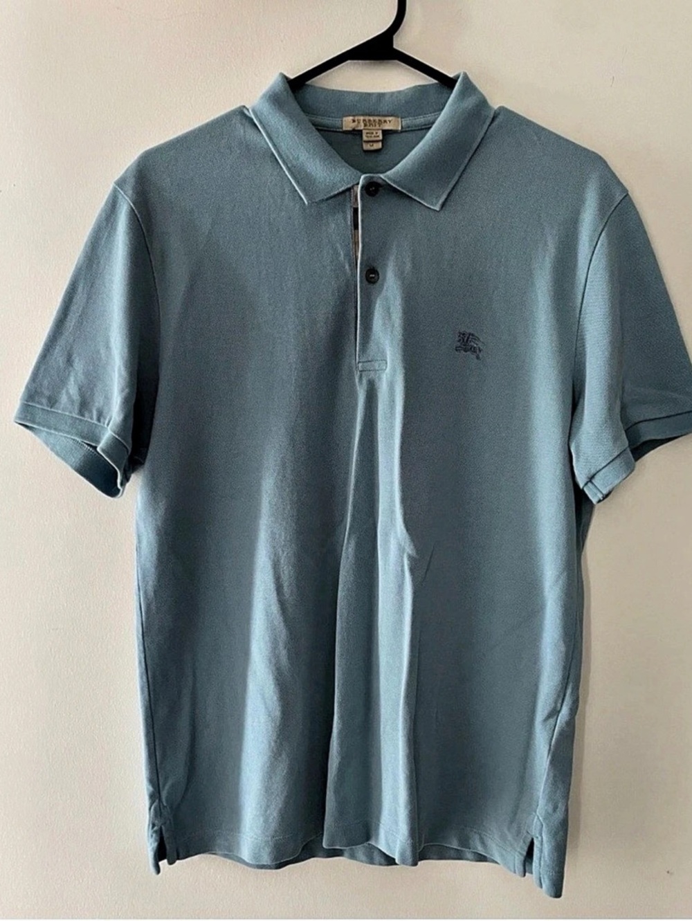 Burberry Classic Fit Blue Polo Shirt Size M